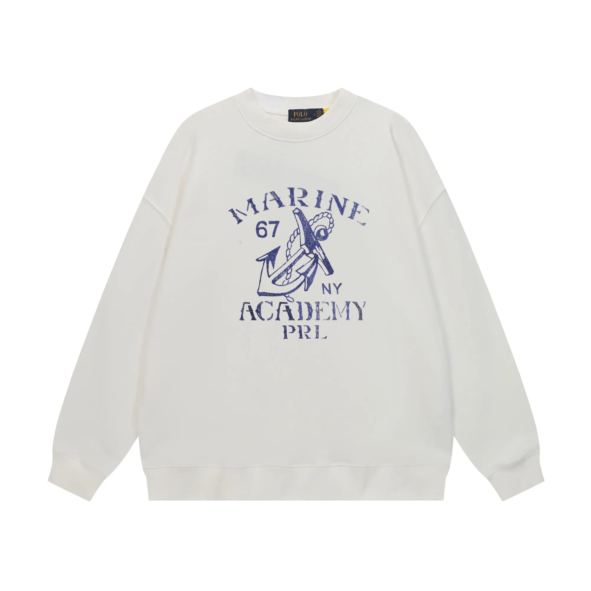 P200 Long-term stock] RalphLauren/Ralph Lauren 2025 autumn and winter new bear letter print 420g heavy large terry sweatshirt Ralph Lauren's age-reducing item, the coat fabric is made of 85% cotton ➕15% polyester, which not only retains the softness, comfort and breathability of cotton, but also adds the wear resistance and wrinkle resistance of polyester fiber, making the clothes more durable and easy to care for. Even in slightly cooler weather, you won't feel stuffy when wearing it. This kind of fabric has a natural crisp feel and is not easy to pill or deform. The bear on the chest is printed with English letters. It is full of color, full of three-dimensionality, and lifelike, adding a bit of liveliness and interest to the whole sweatshirt. There is no pressure to dress, regardless of age or gender. Complete accessories! Color: black, white, navy blue, light floral gray Size: M-L-XL-XXL